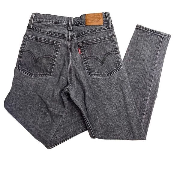 LEVI‎ PREMIUM WEDGIE SKINNY FIT Women’s DENIM JEANS SIZE 24 Gray 26.5” Inseam - Picture 2 of 12